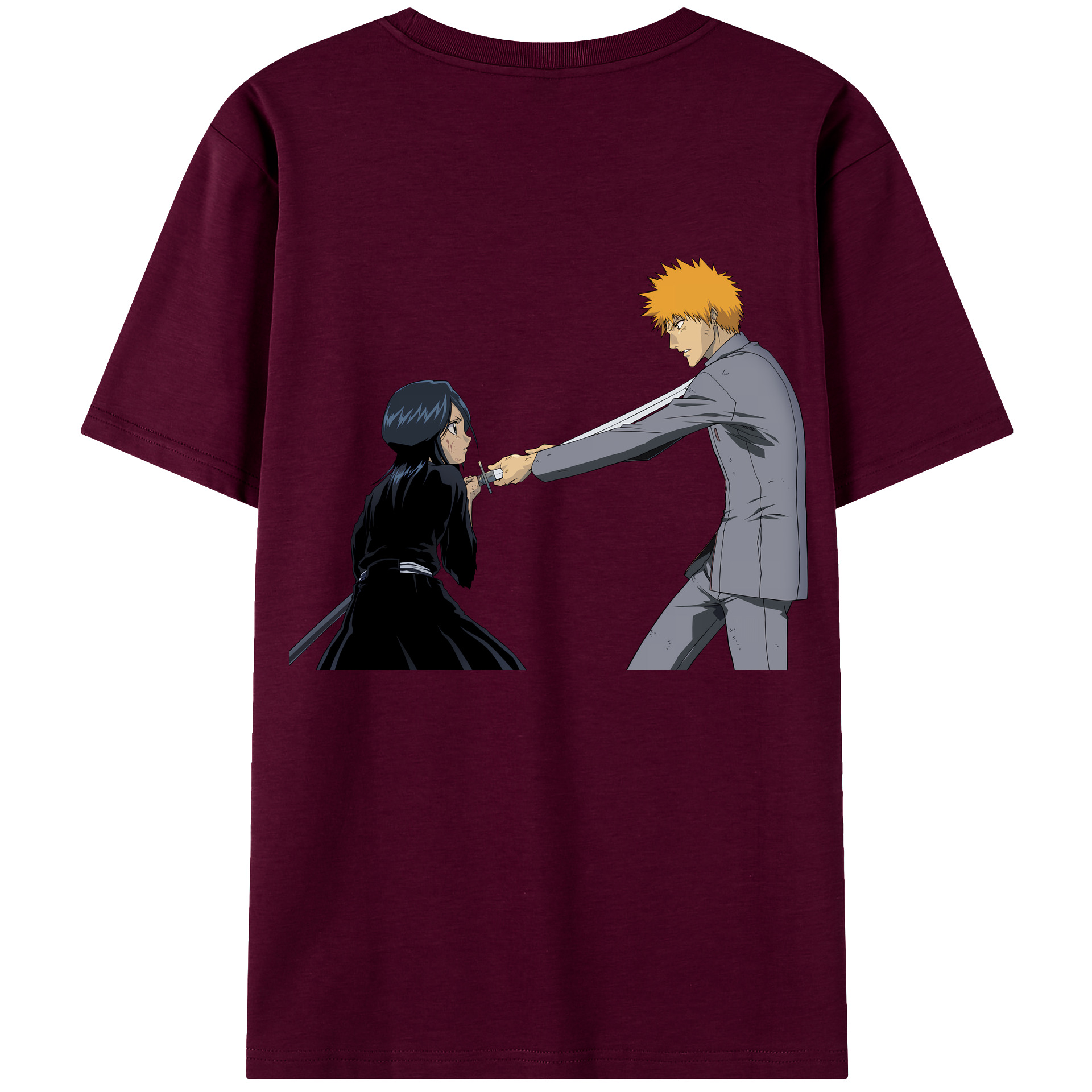 （画像用） ブリーチ 朽木ルキア BLEACH Kuchiki Rukia レディース半袖Tシャツ(バックプリント)